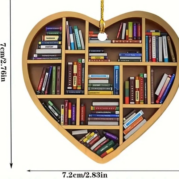Heart Bookshelf Decoration - Picture 7 of 7